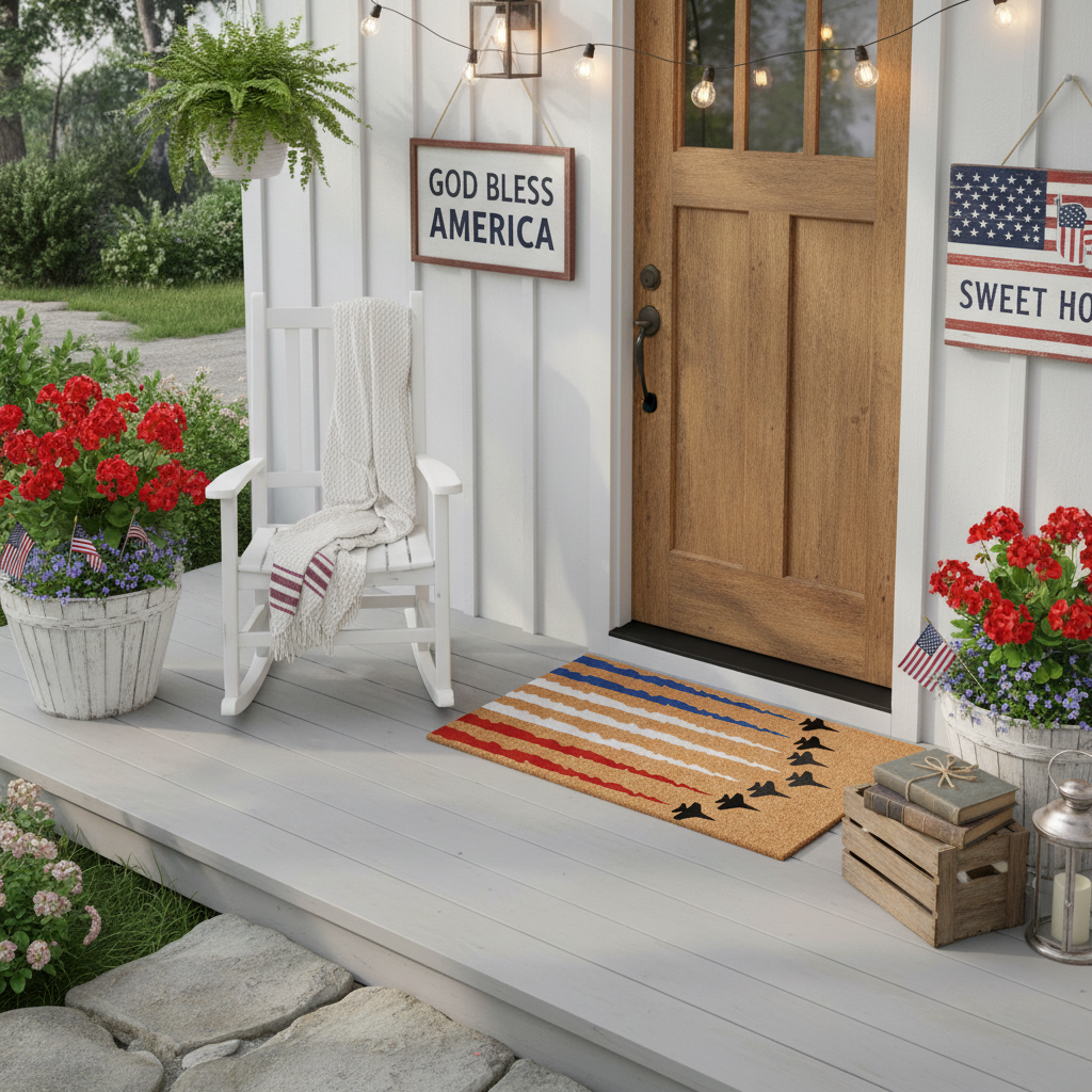 Patriotic Skies Doormat