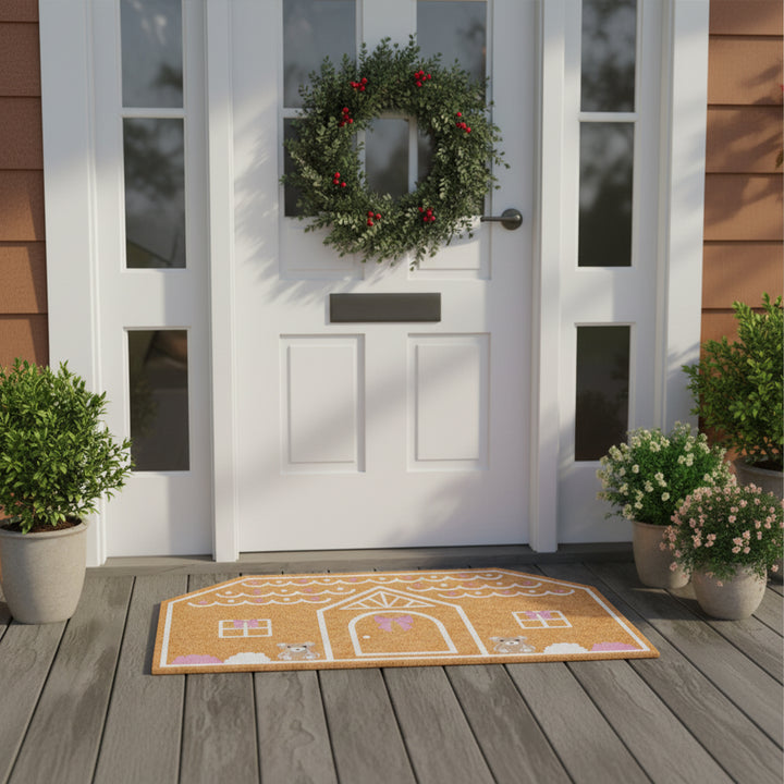 Pink Bow House Doormat