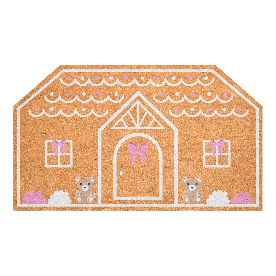 Pink Bow House Doormat