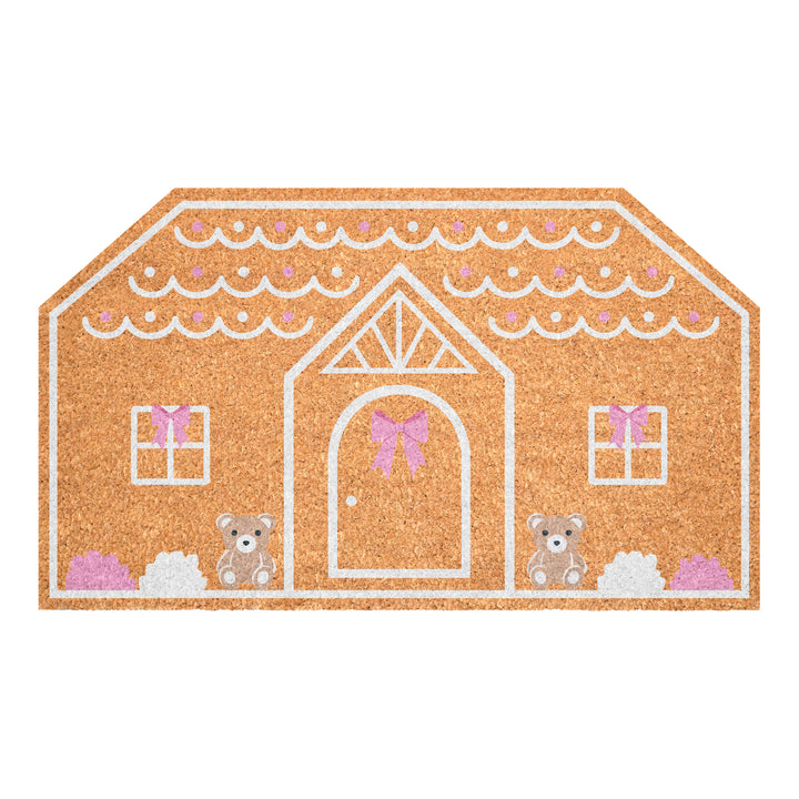 Pink Bow House Doormat
