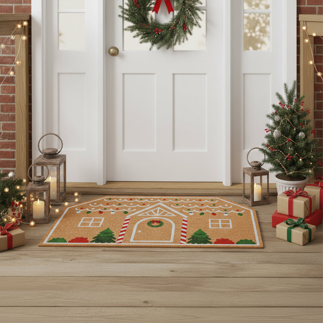 Christmas Cottage Doormat