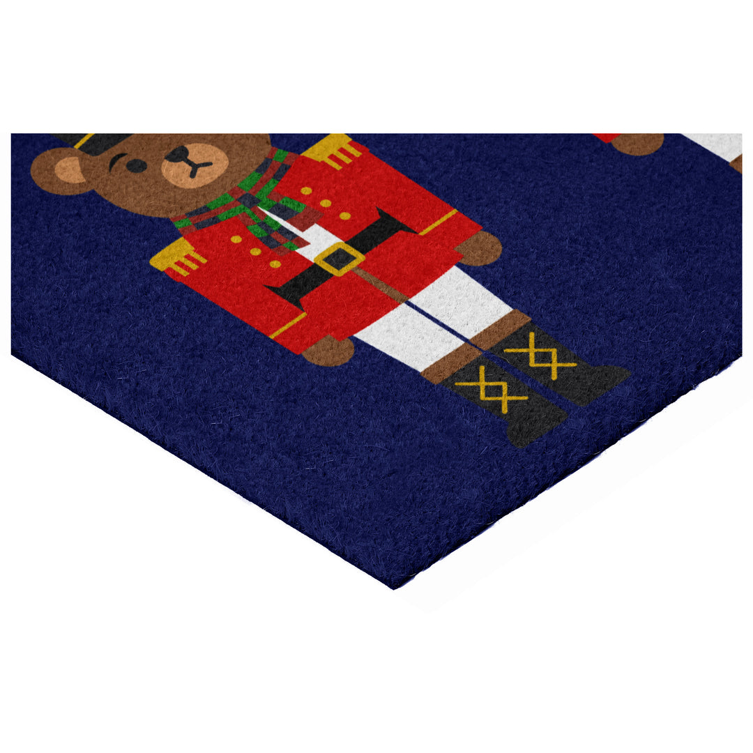 Christmas Bear in Blue Doormat