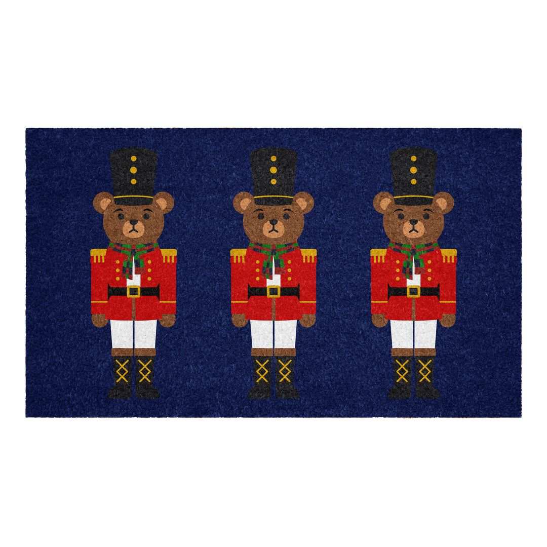 Christmas Bear in Blue Doormat