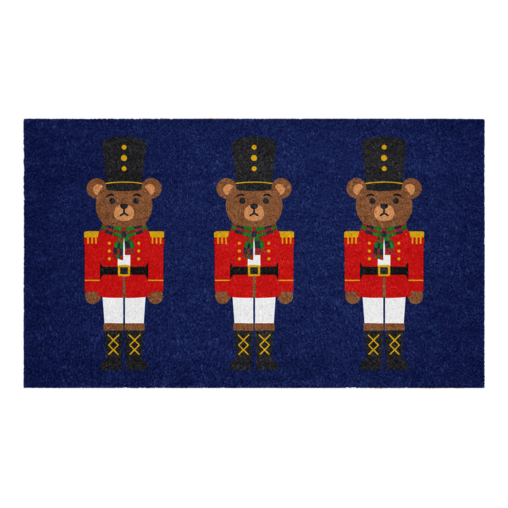 Christmas Bear in Blue Doormat