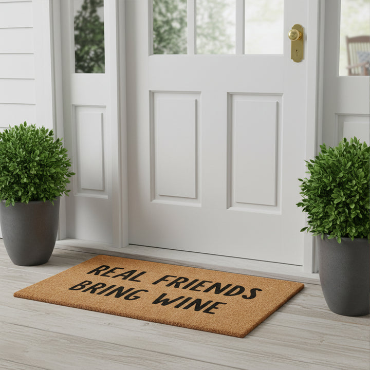 Real Friends Bring Beer Doormat