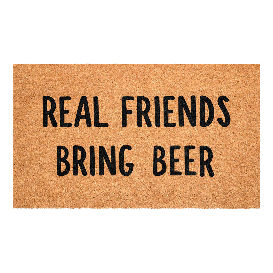 Real Friends Bring Beer Doormat