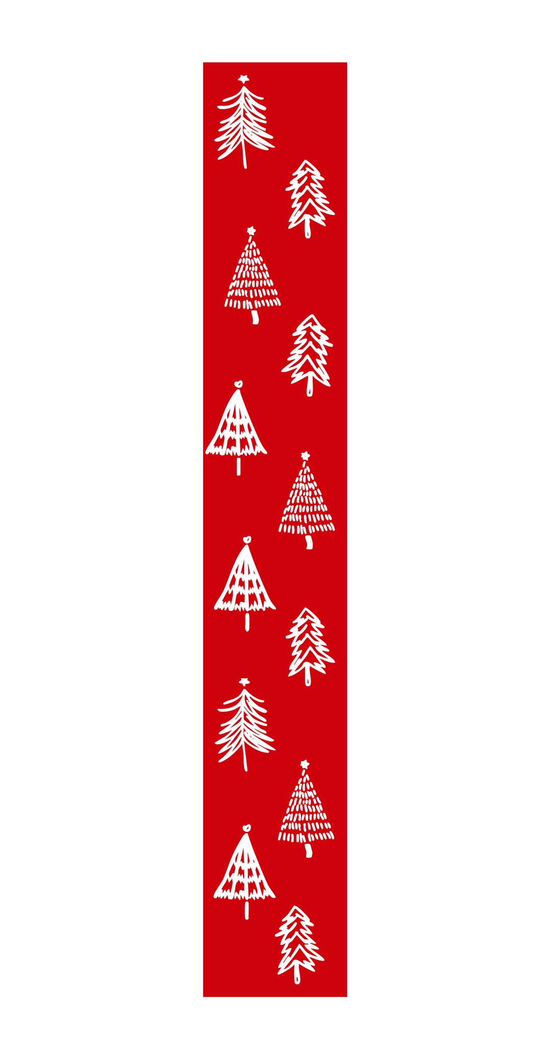 Christmas Tree  Farm Red Porch Leaner
