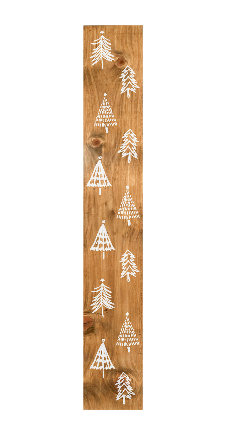 Christmas Tree Farm White Porch Leaner