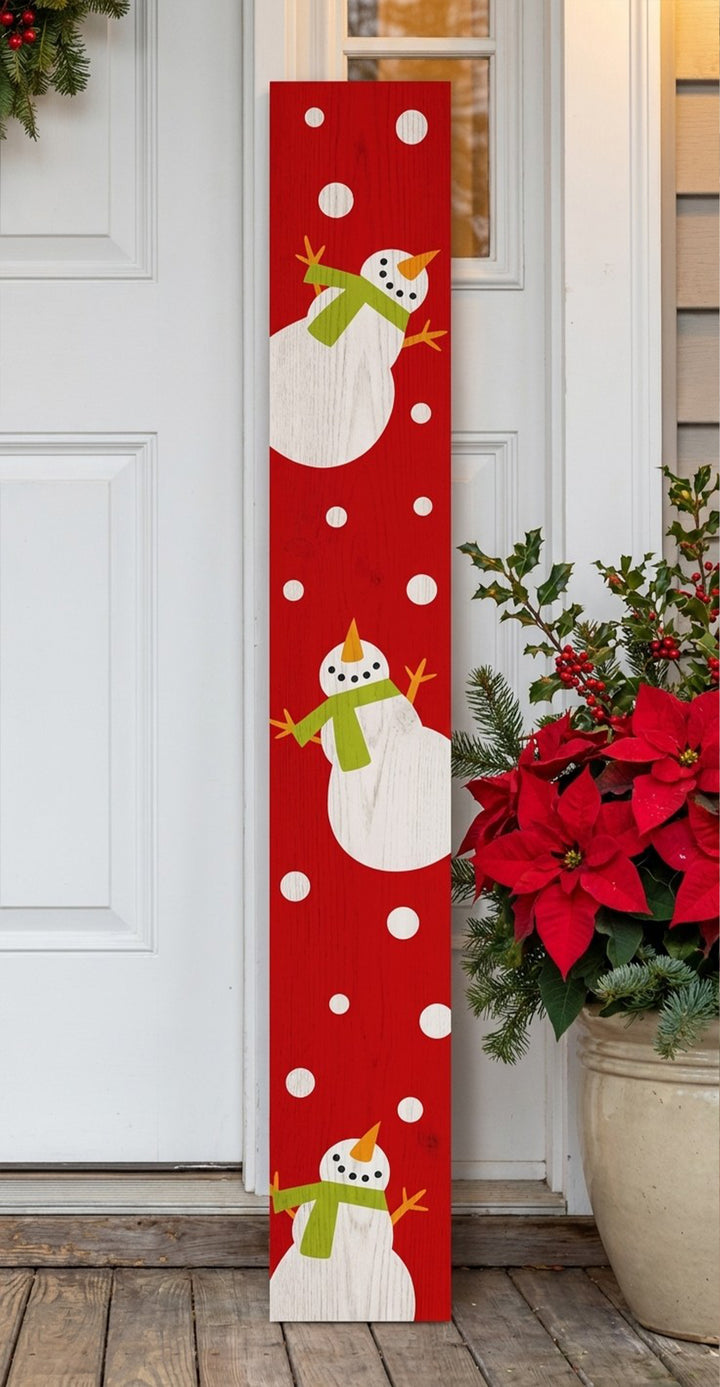 Snowman Porch Leaner