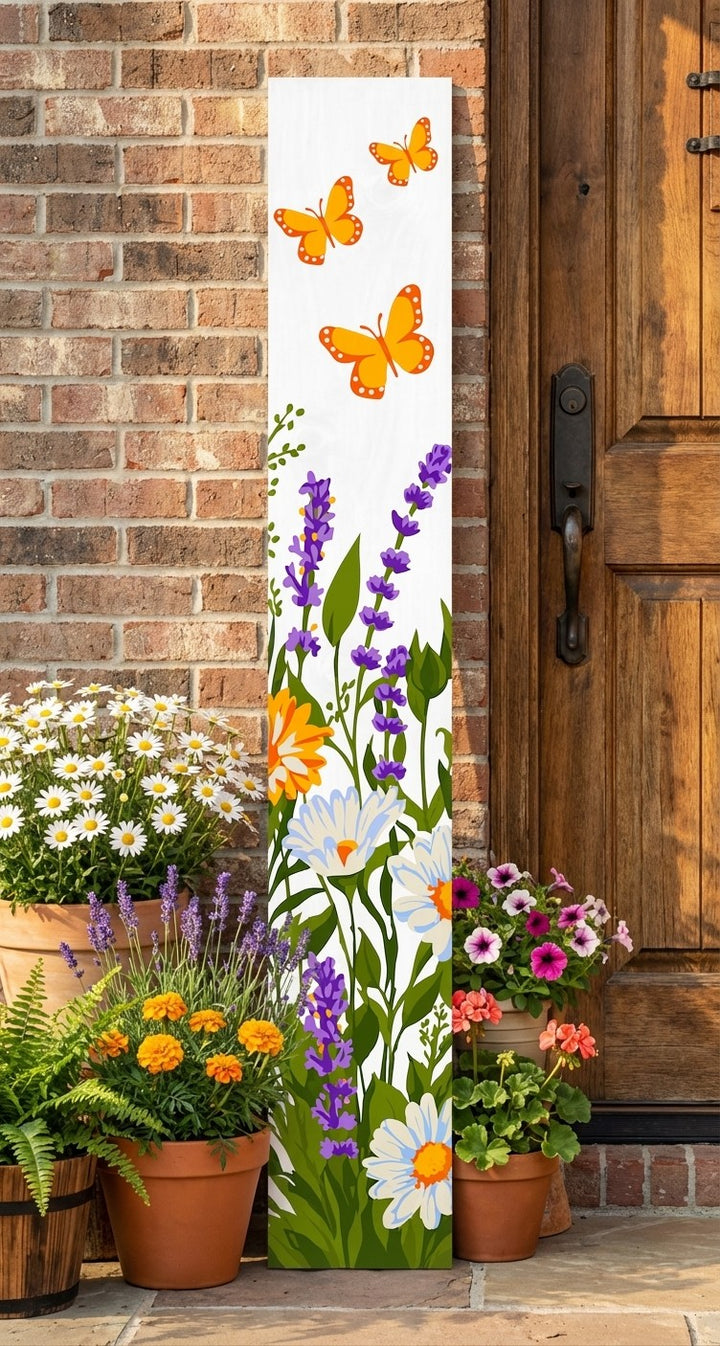 Butterfly Garden Porch Leaner