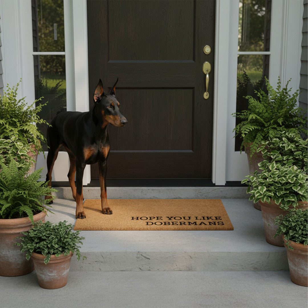 Hope You Like Dobermans Doormat