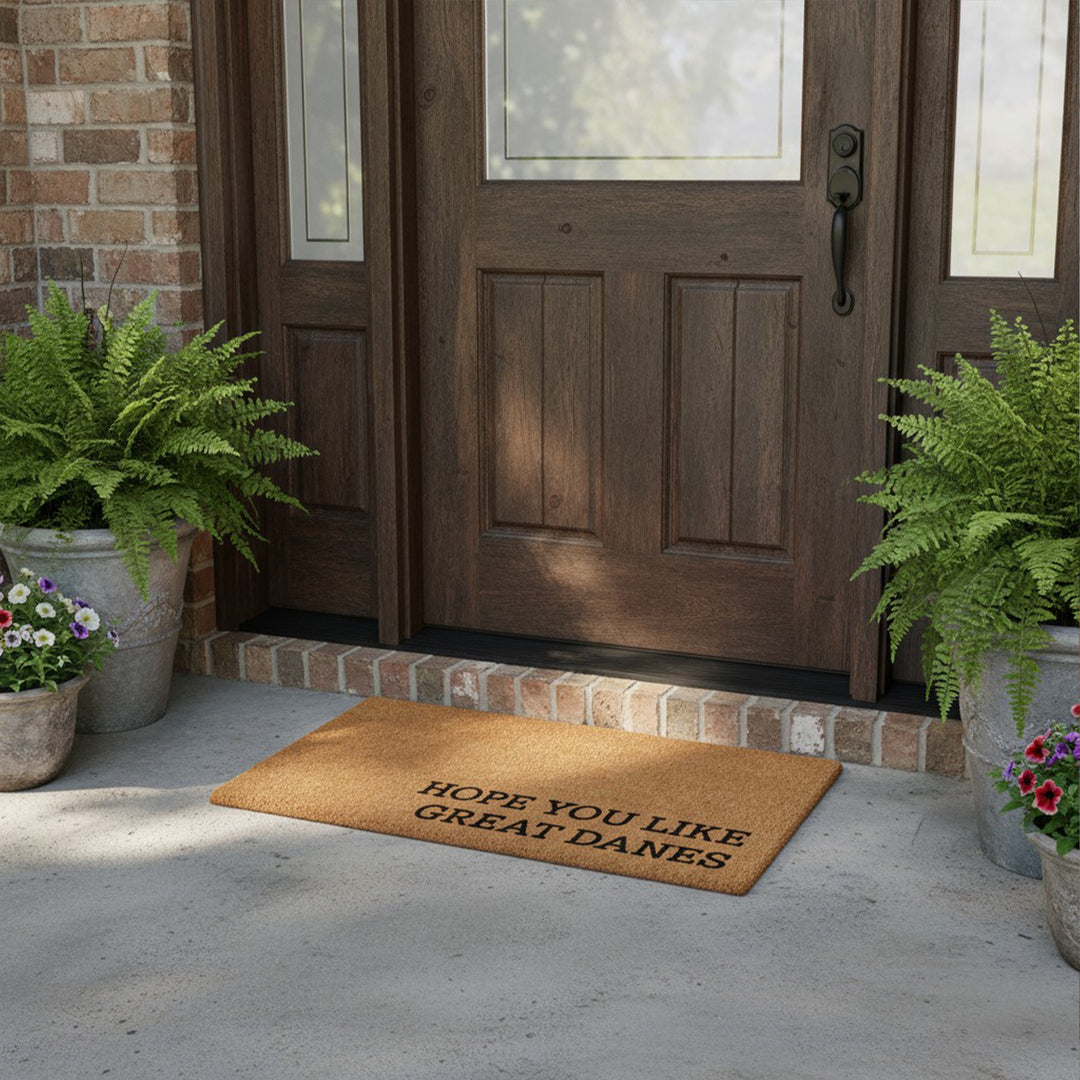 Hope You Like Great Danes Doormat