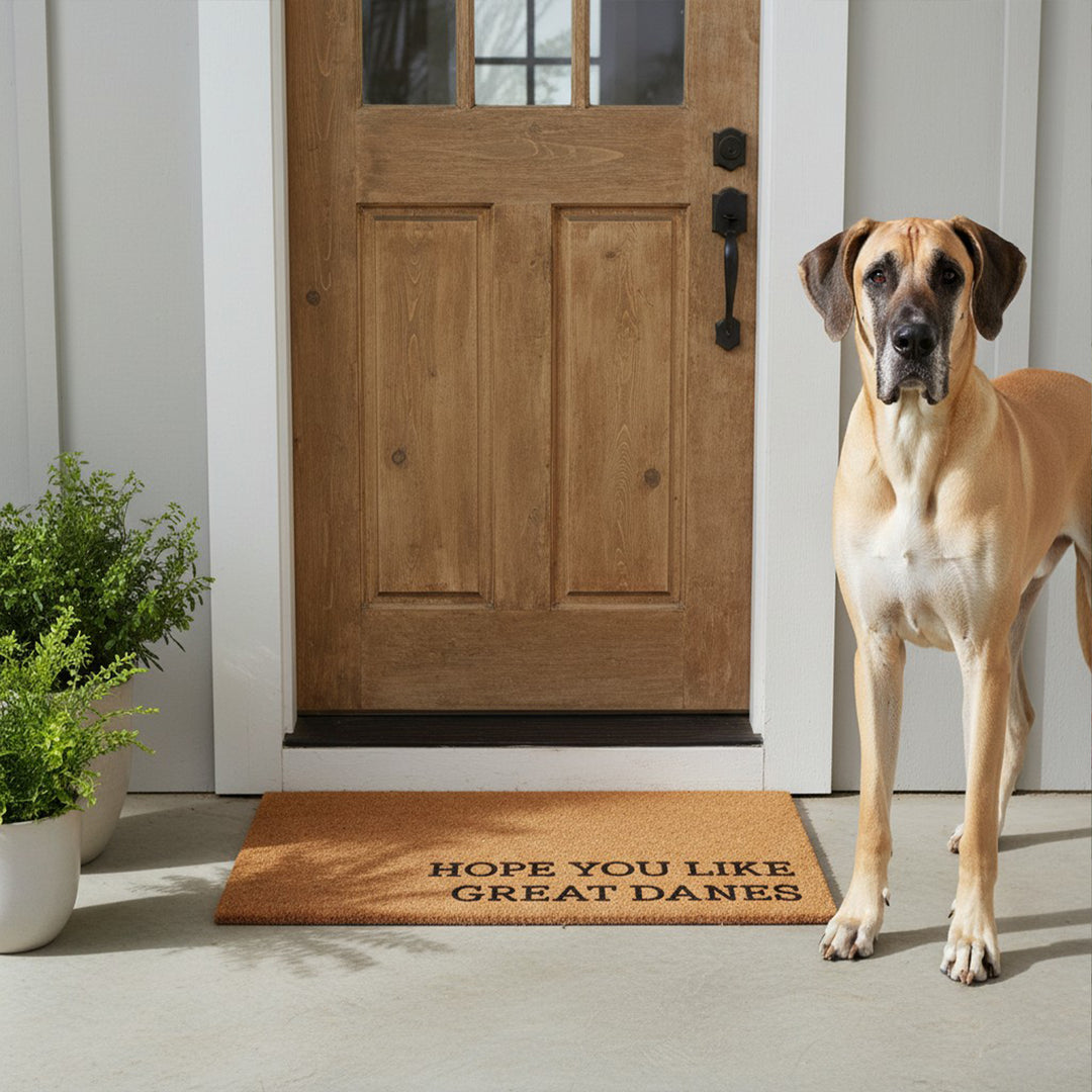 Hope You Like Great Danes Doormat