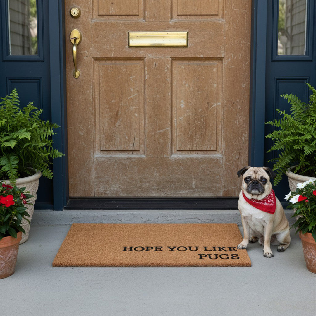 Hope You Like Pugs Doormat