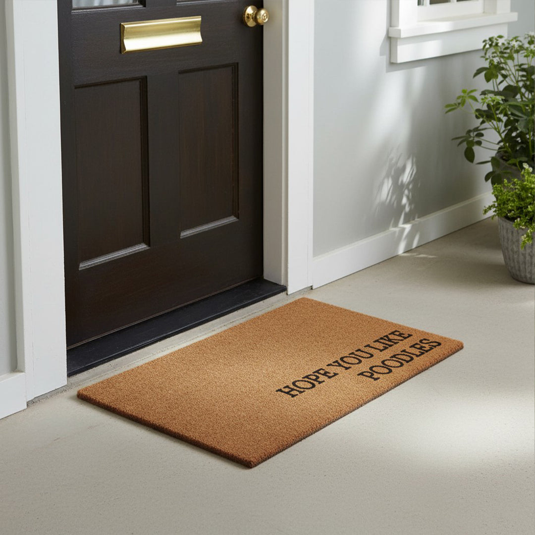 Hope You Like Poodles Doormat