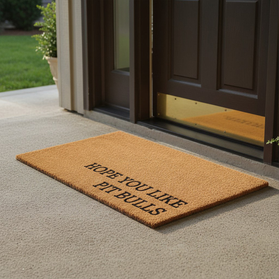 Hope You Like Pit bulls Doormat