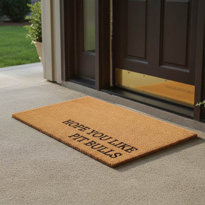 Hope You Like Pit bulls Doormat