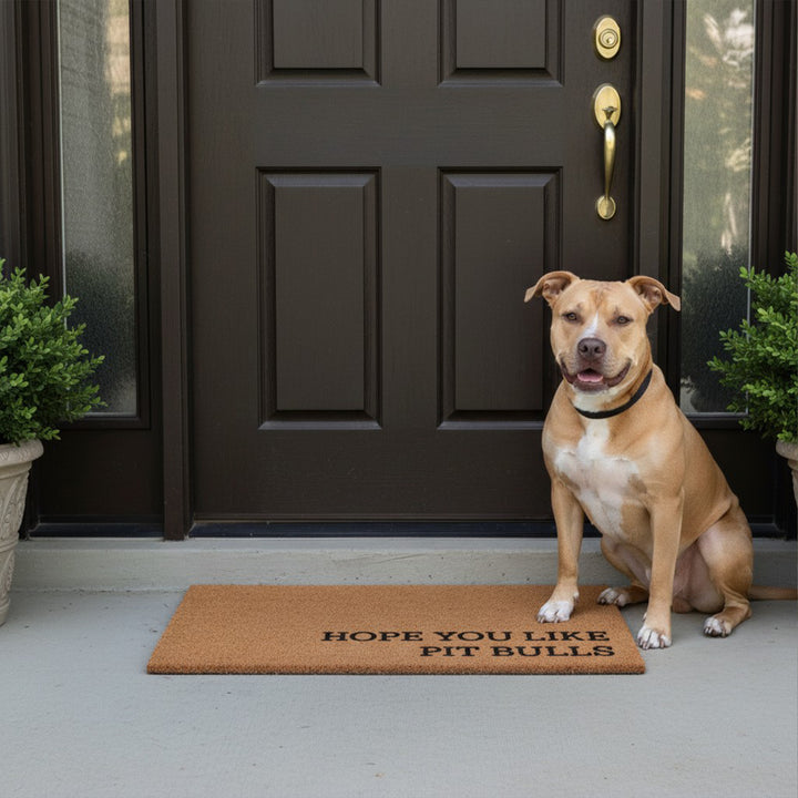 Hope You Like Pit bulls Doormat