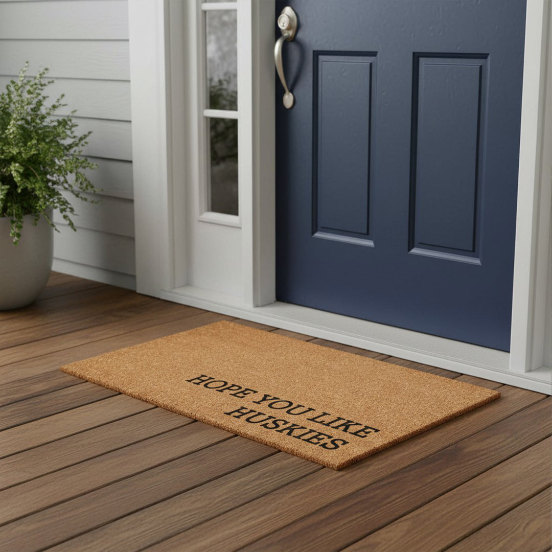 Hope You Like Huskies Doormat