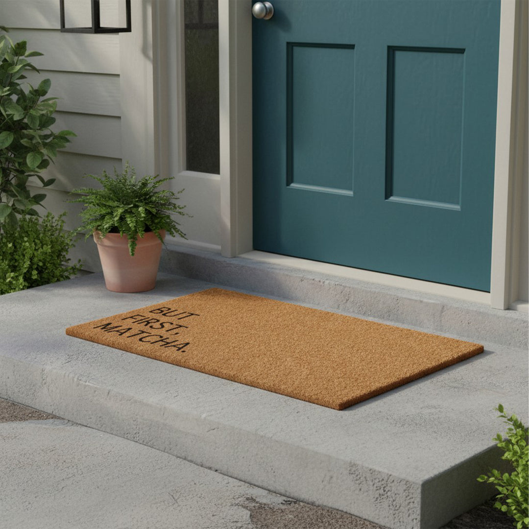 But First, Matcha Doormat
