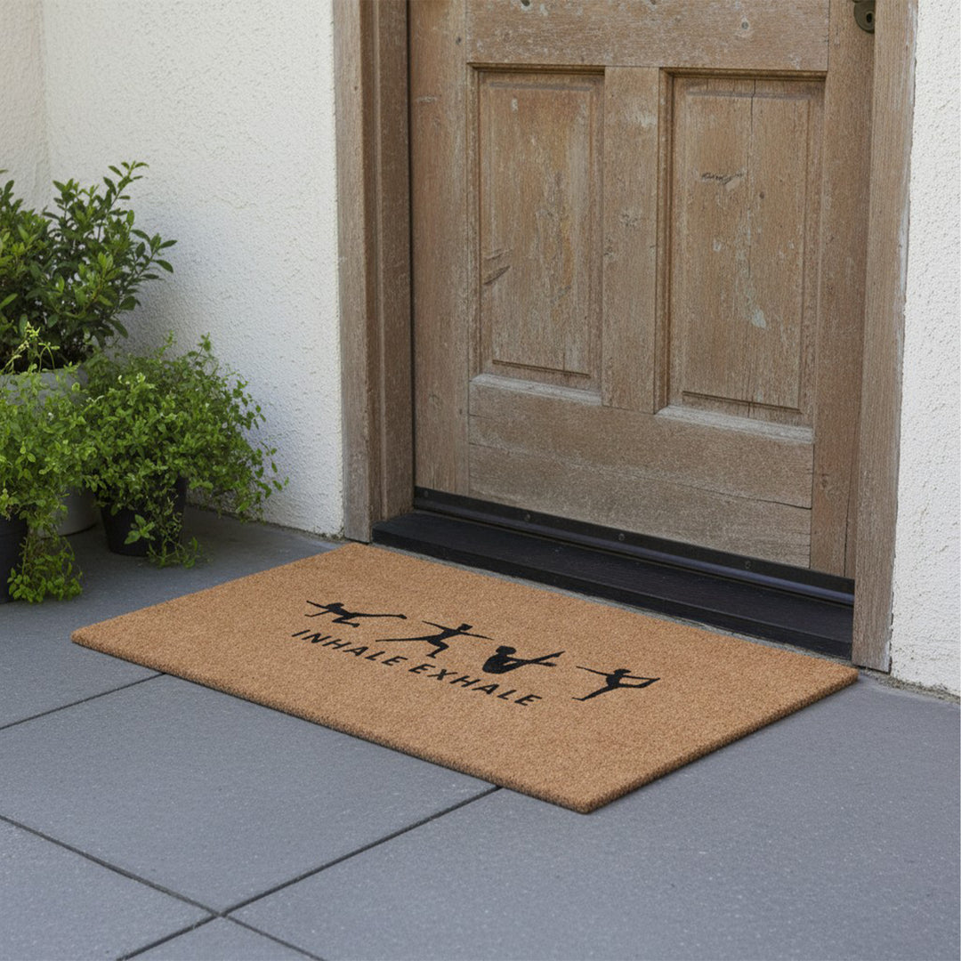 Inhale Exhale Silhouette Doormat
