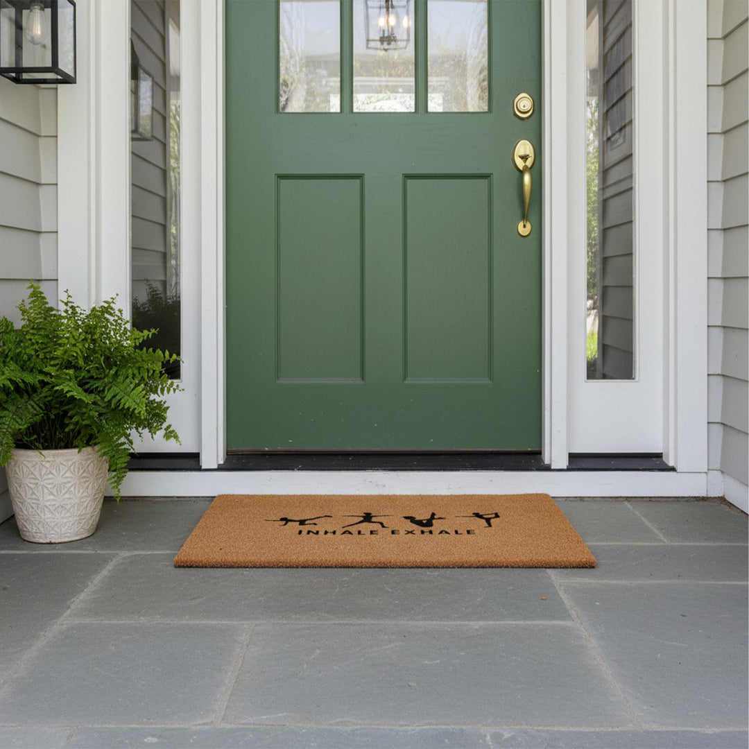 Inhale Exhale Silhouette Doormat