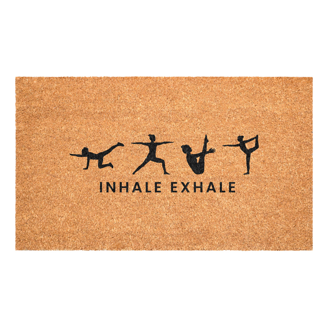 Inhale Exhale Silhouette Doormat