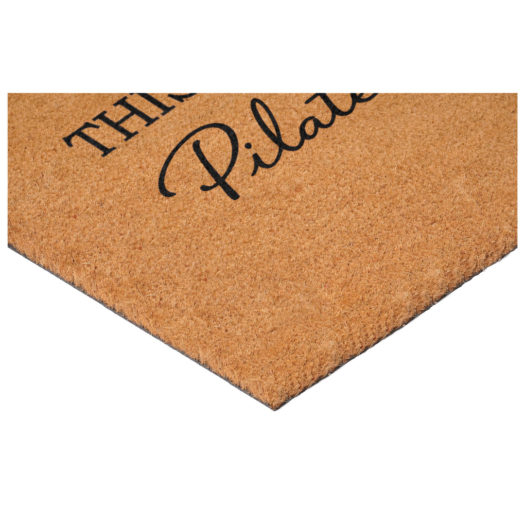 This House Runs on Pilates & Matcha Doormat