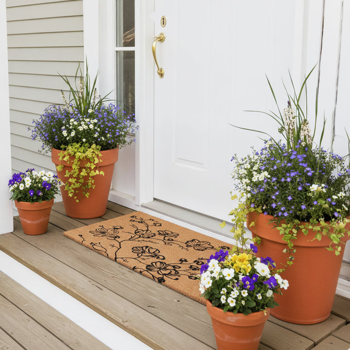 Midnight Blossoms Doormat