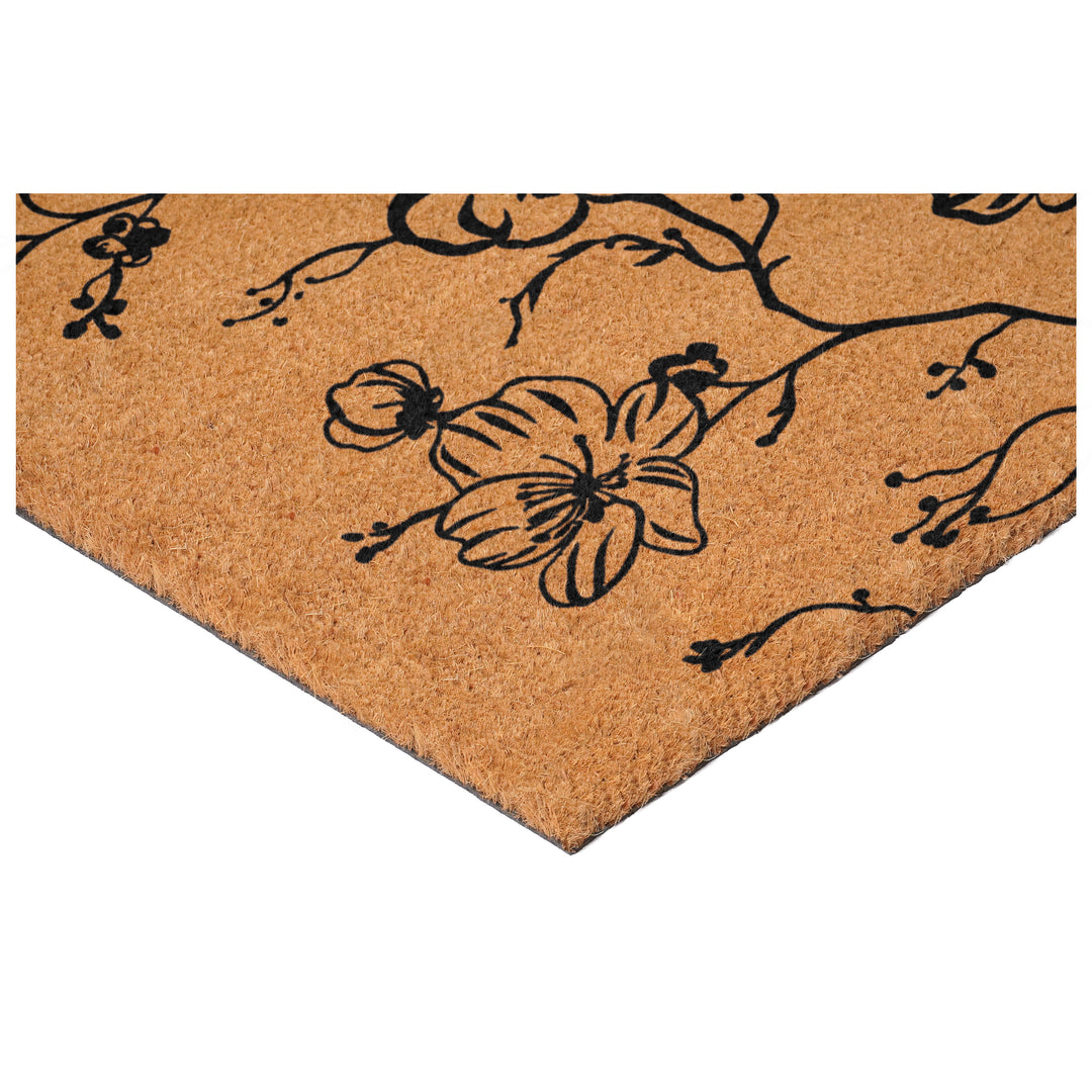 Midnight Blossoms Doormat