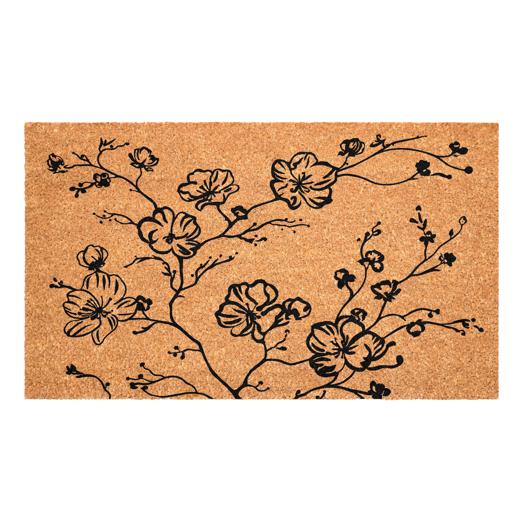 Midnight Blossoms Doormat