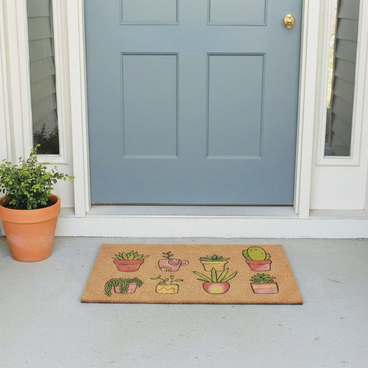 Retro Plants Doormat