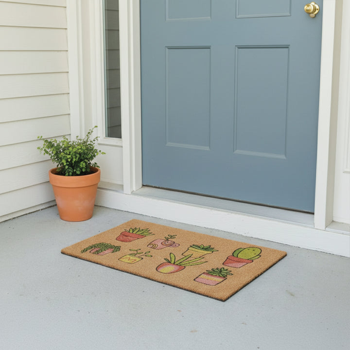 Retro Plants Doormat