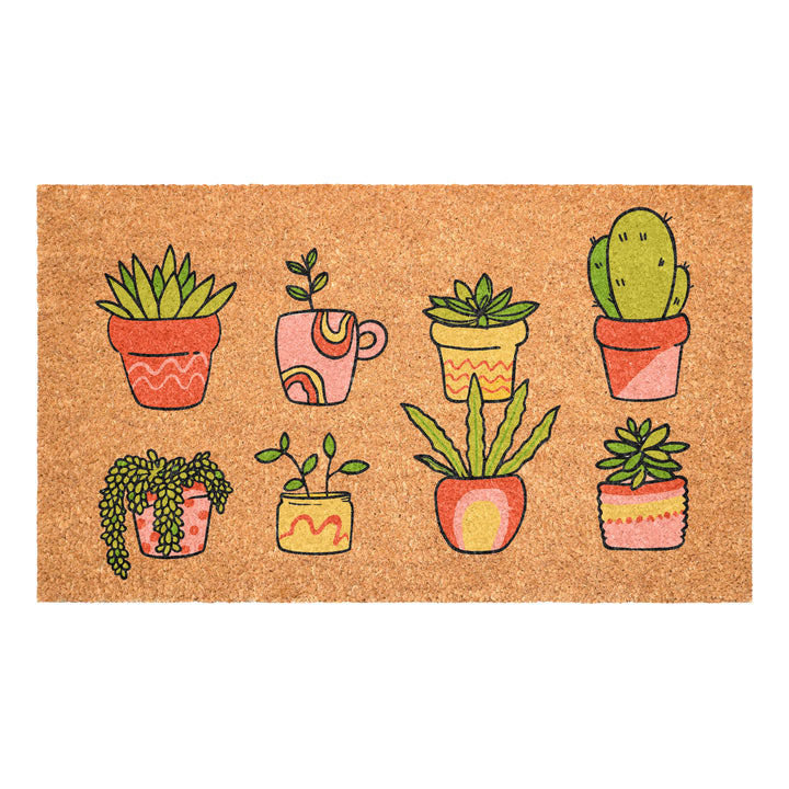 Retro Plants Doormat