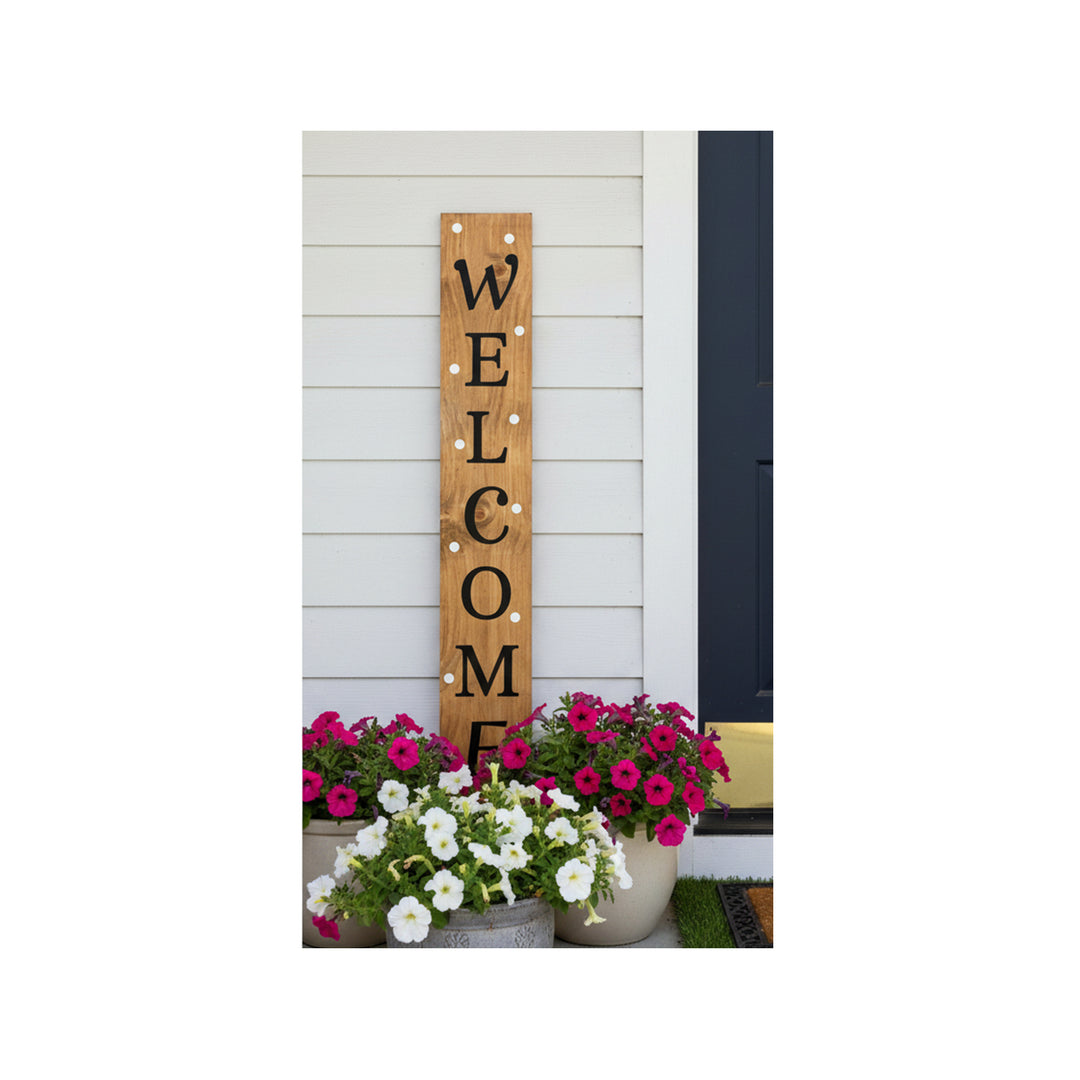 White Polka Dot Welcome