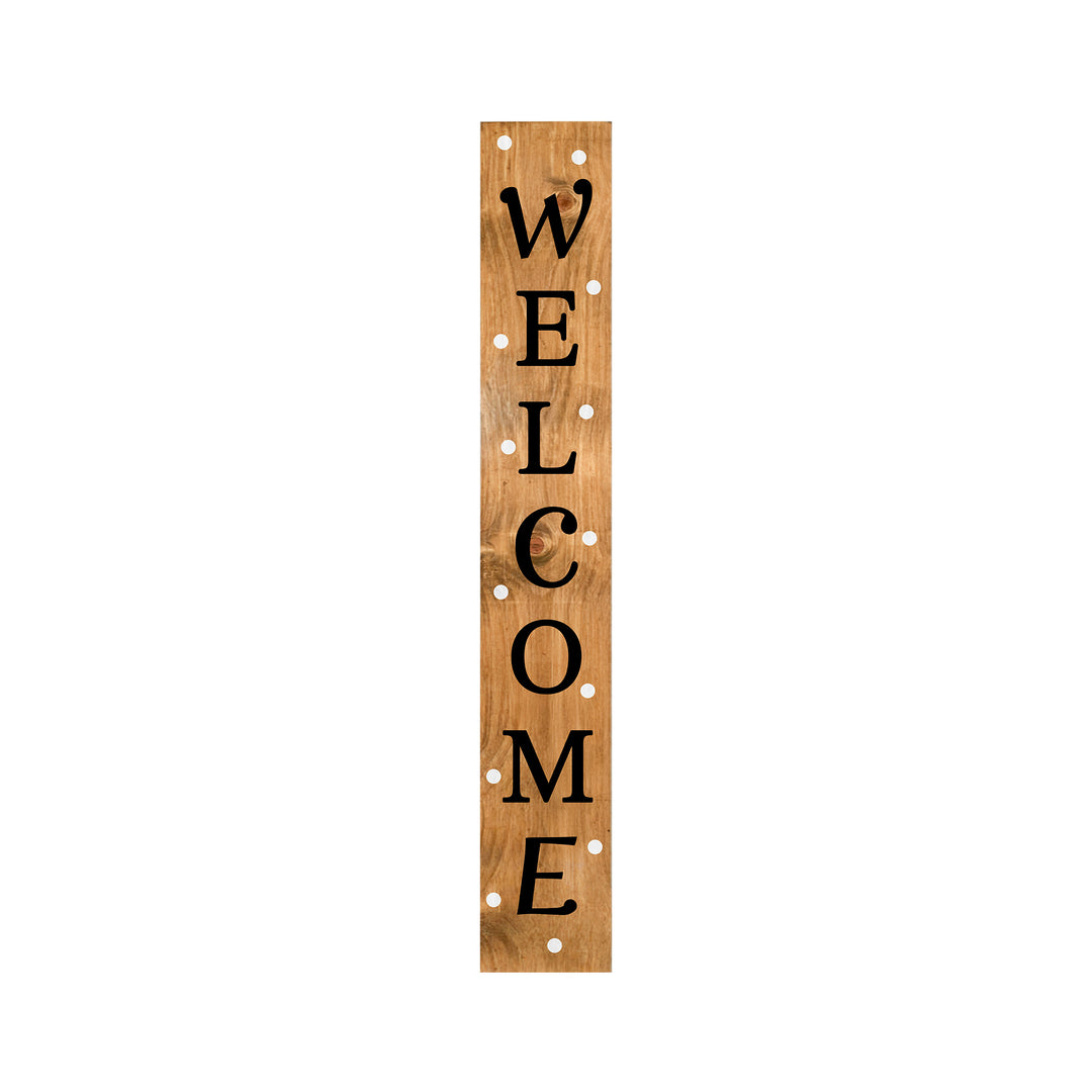 White Polka Dot Welcome