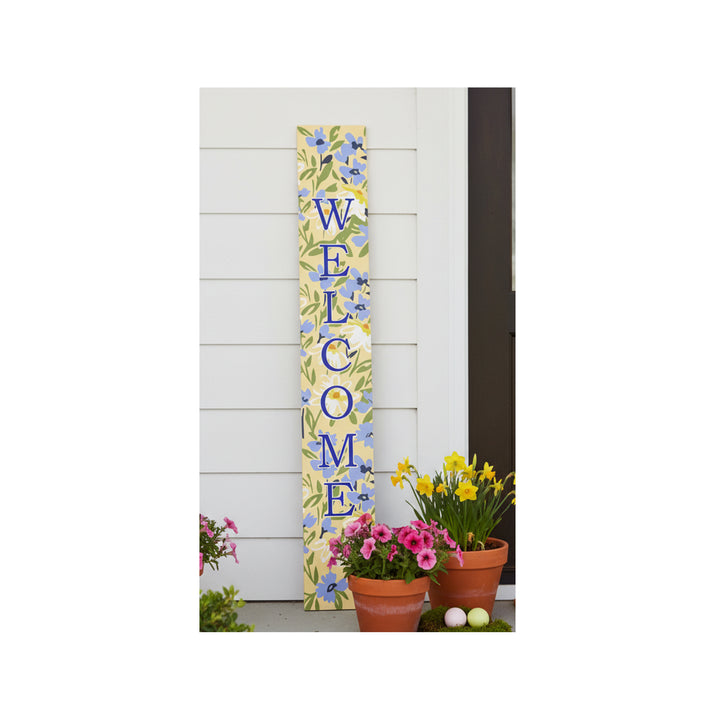 Blooming Meadow Blue Welcome Porch Leaner