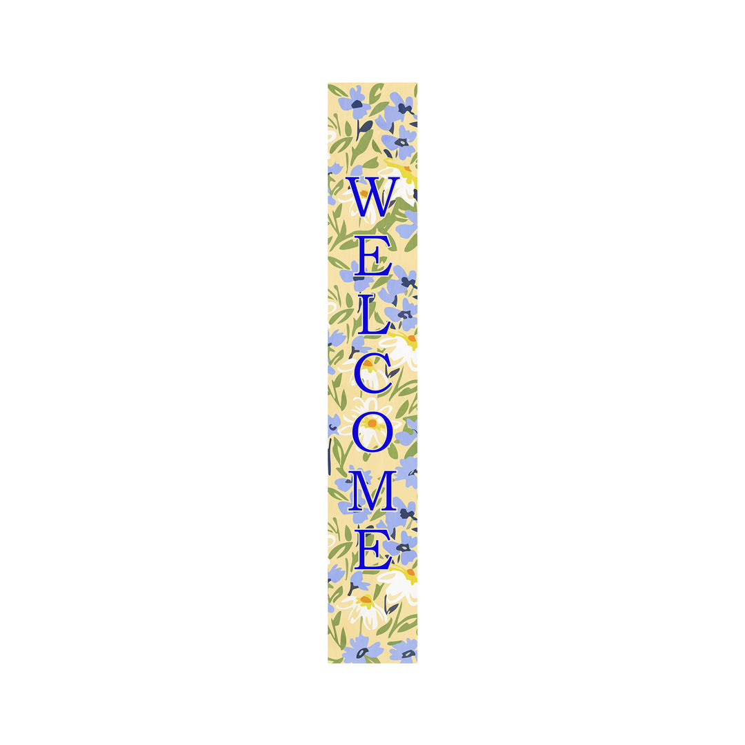 Blooming Meadow Blue Welcome Porch Leaner