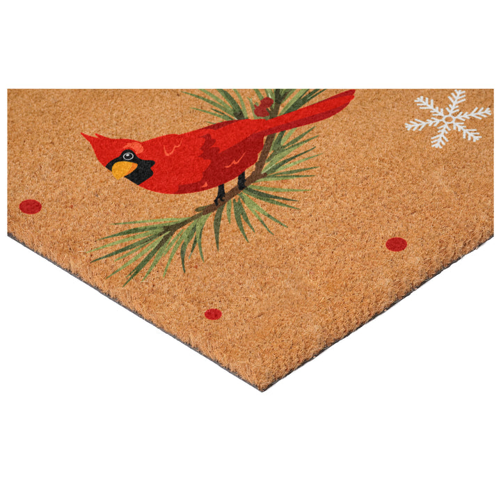 Winter Cardinals Doormat