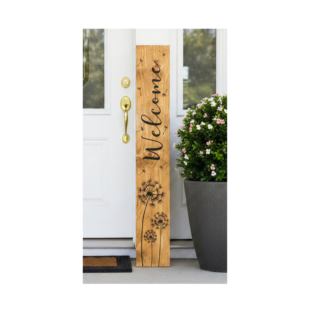 Dandelion Welcome Porch Leaner