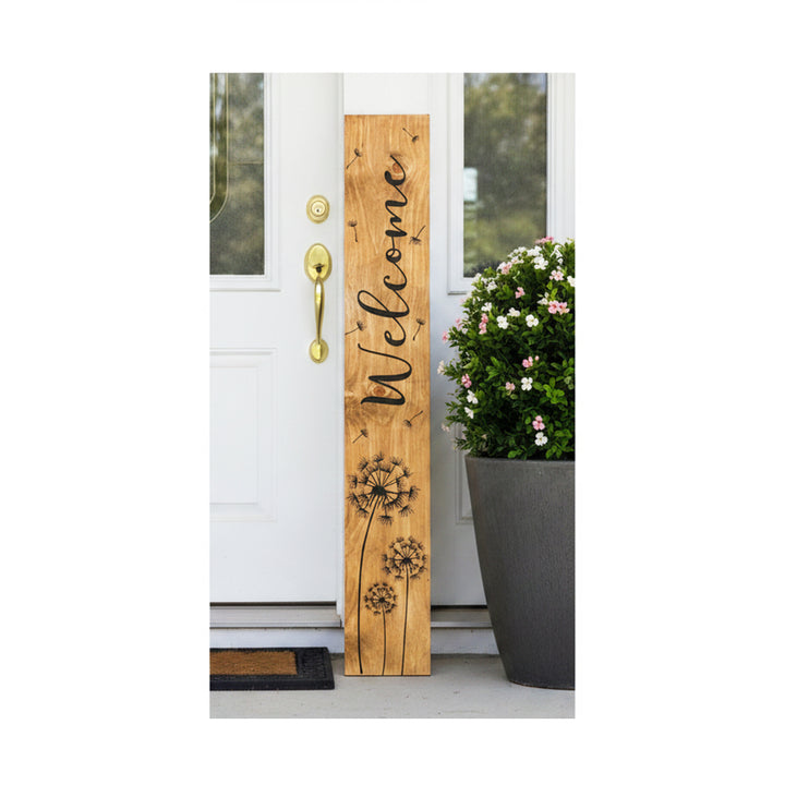 Dandelion Welcome Porch Leaner
