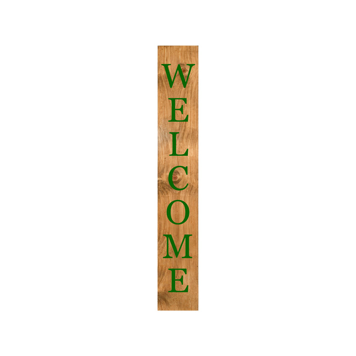Green Welcome Porch Leaner