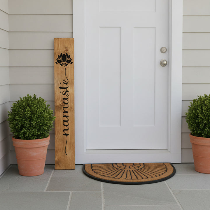 Lotus Blossom Namaste Porch Leaner