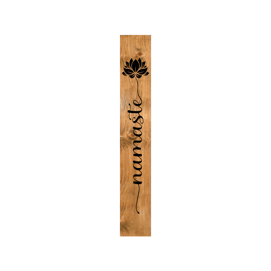 Lotus Blossom Namaste Porch Leaner