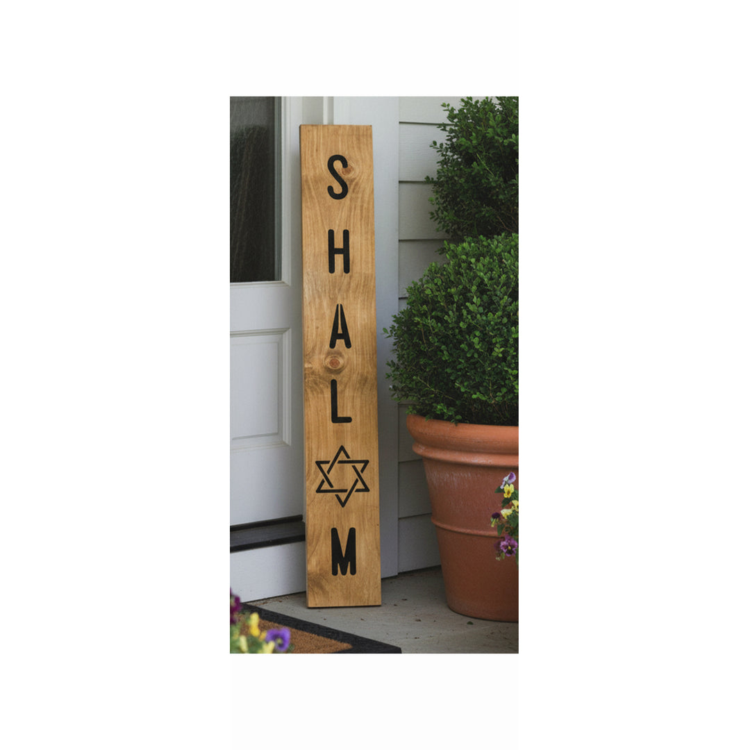 Shalom Blessings Porch Leaner