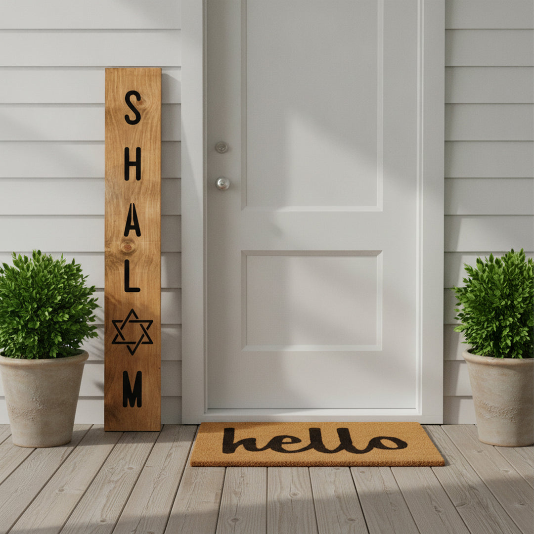 Shalom Blessings Porch Leaner