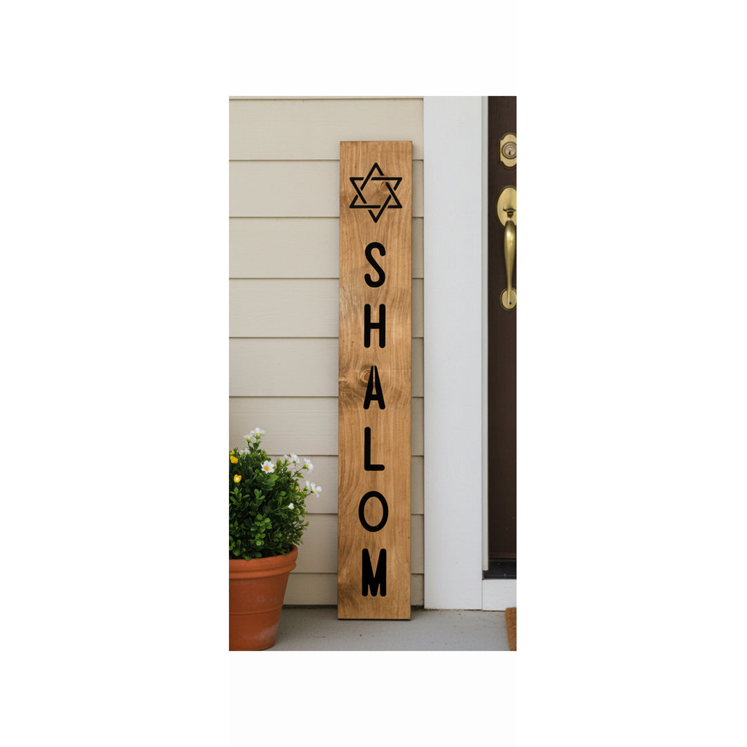 Shalom Blessings Porch Leaner