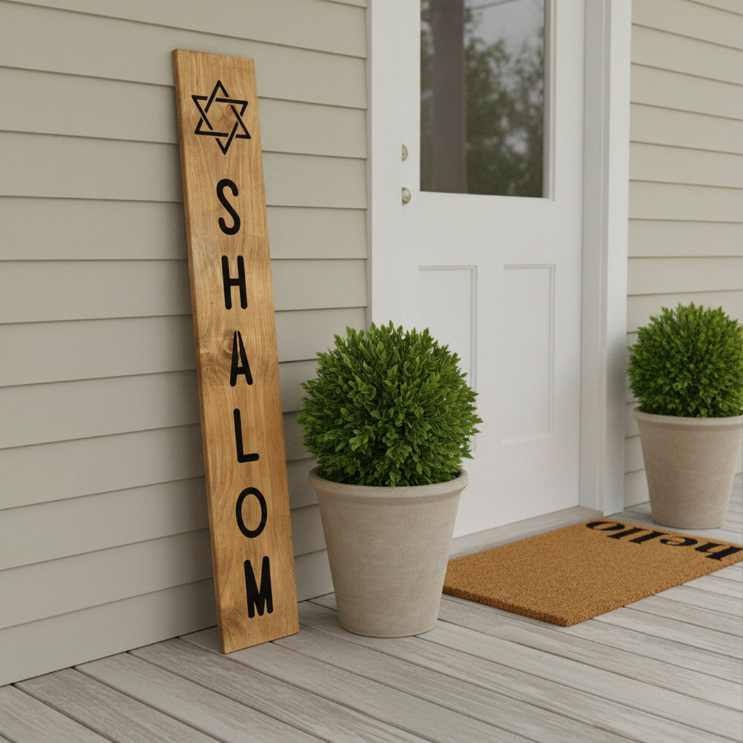 Shalom Blessings Porch Leaner