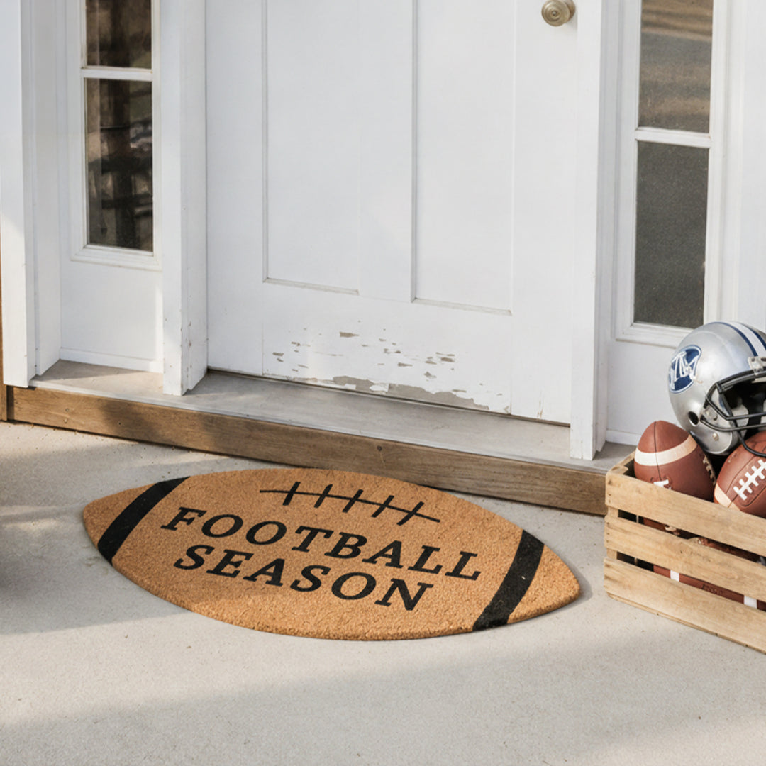 Football Season shape Doormat