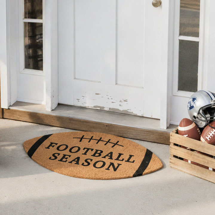 Football Season shape Doormat